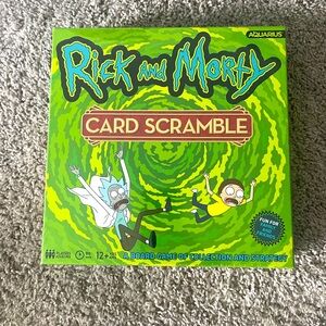 Rick and Morty Card Scramble Board Game